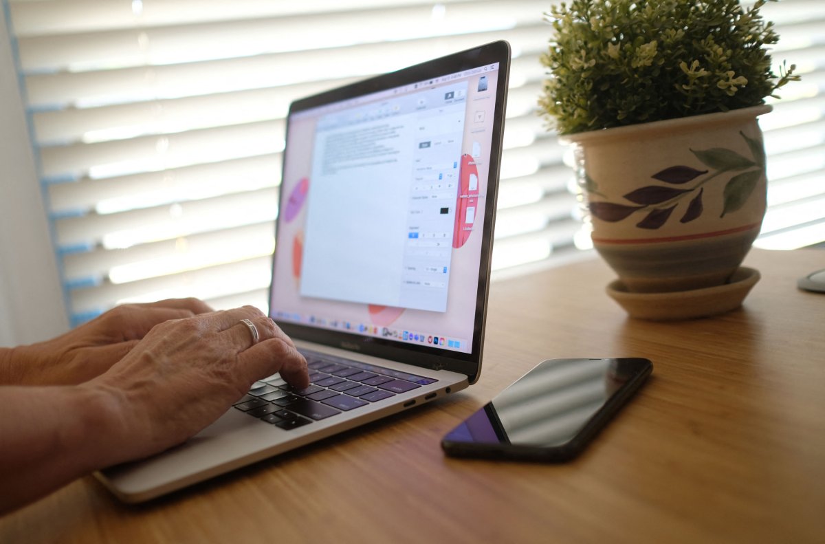 Employee on laptop