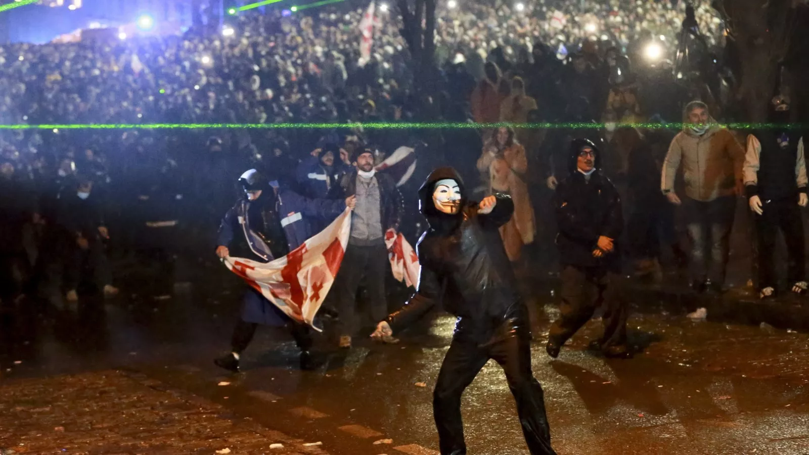 Anti-Russian protests in Georgia turn violent, dozens hospitalized