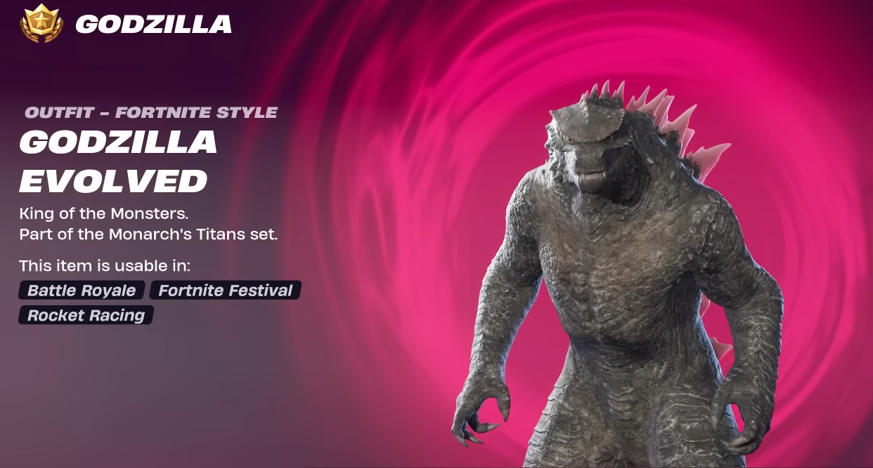 Every Unique Skin In The Fortnite Chapter 6 Season 1 Battle Pass Newsweek Godzilla Evolved Fortnite 