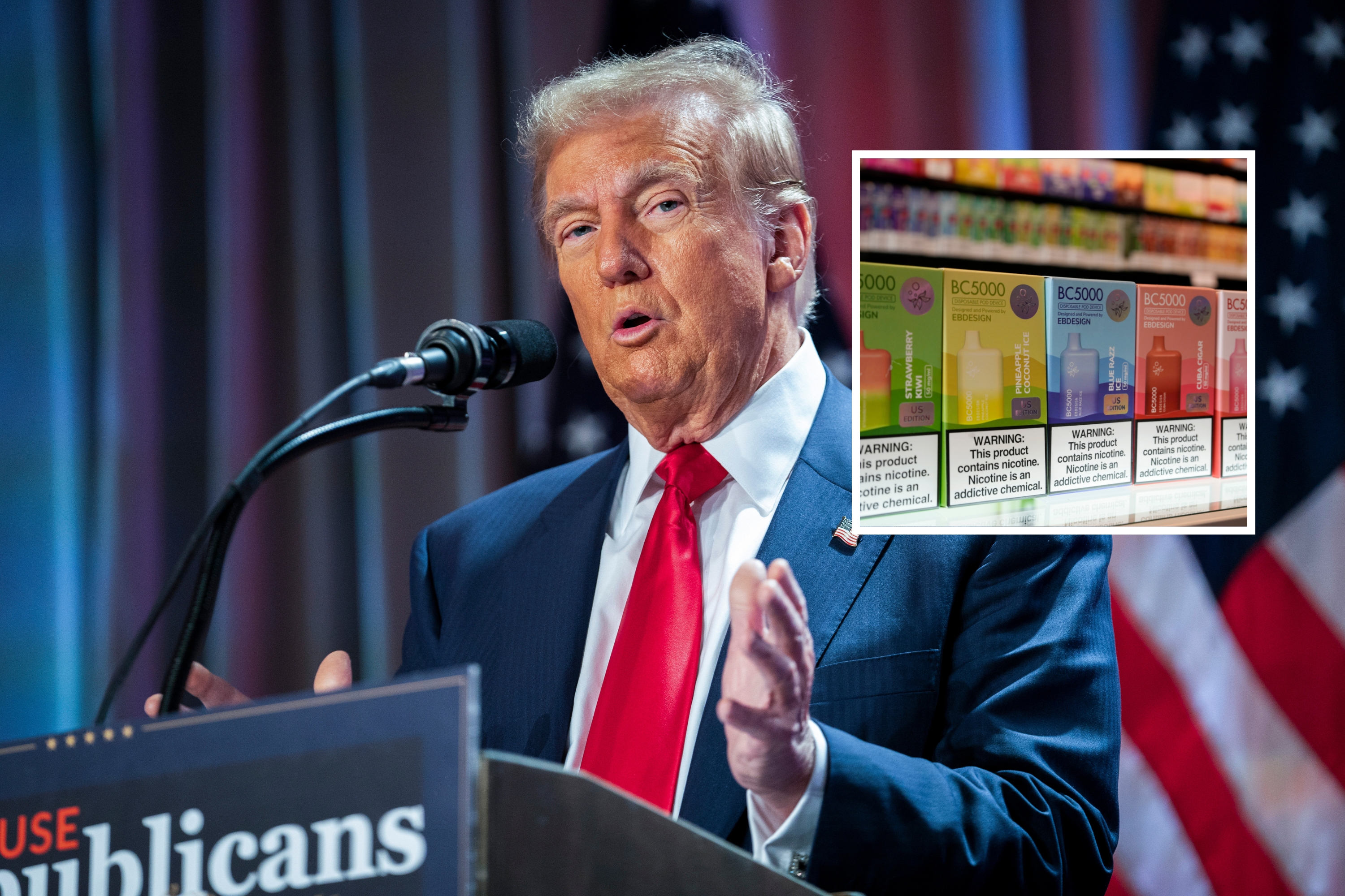 What Donald Trump has said about vaping as SCOTUS looks at ban
