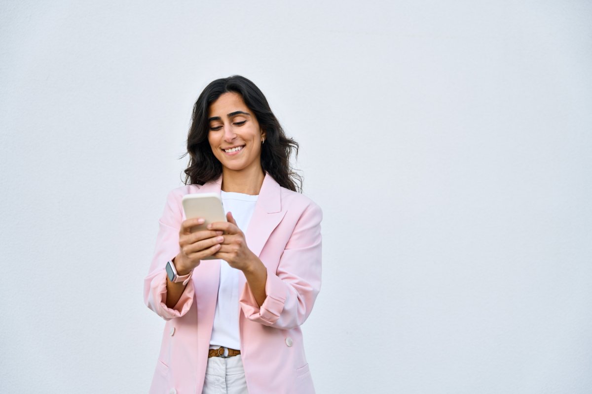 Woman using phone