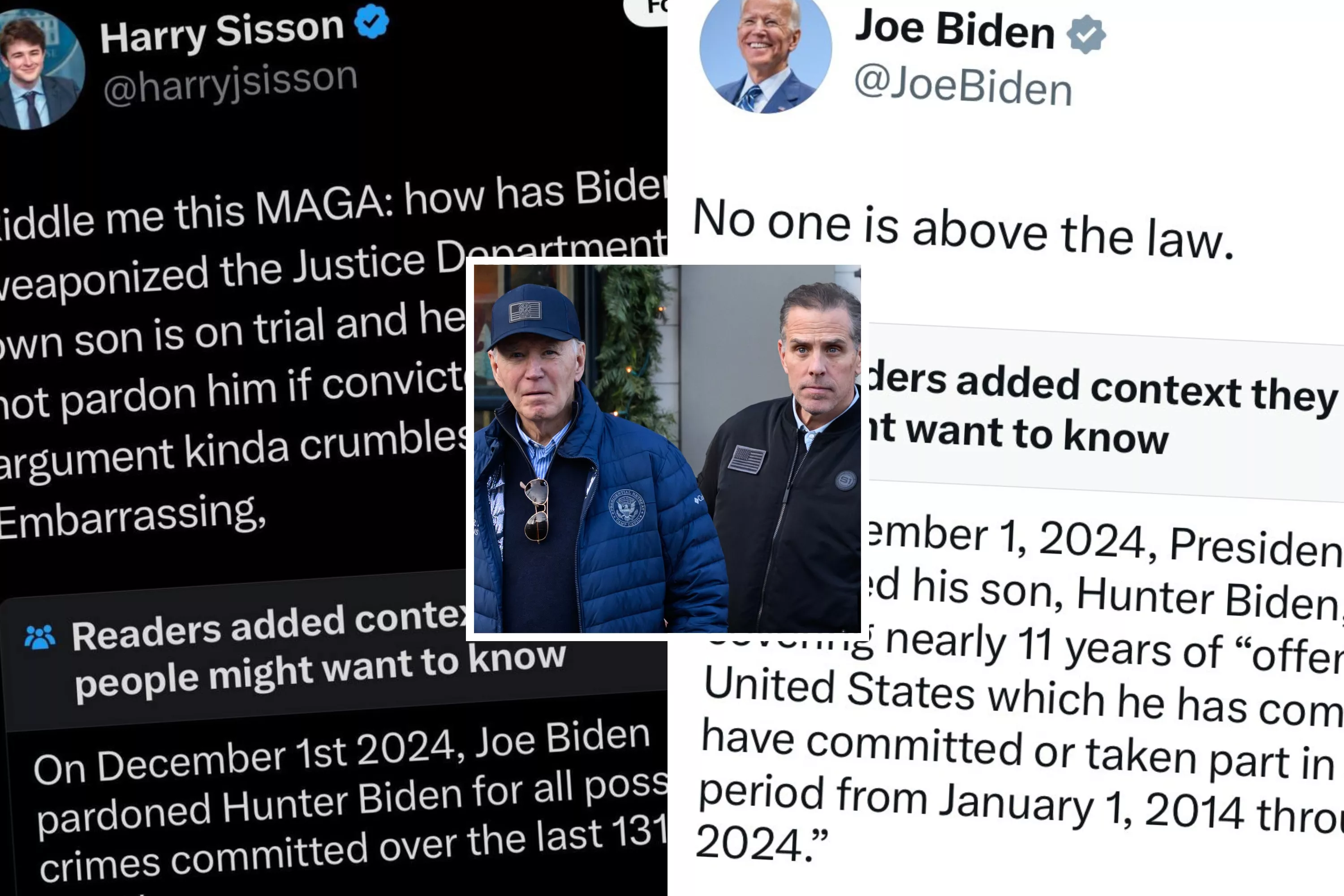Hunter Biden pardon leads to brutal community notes on X