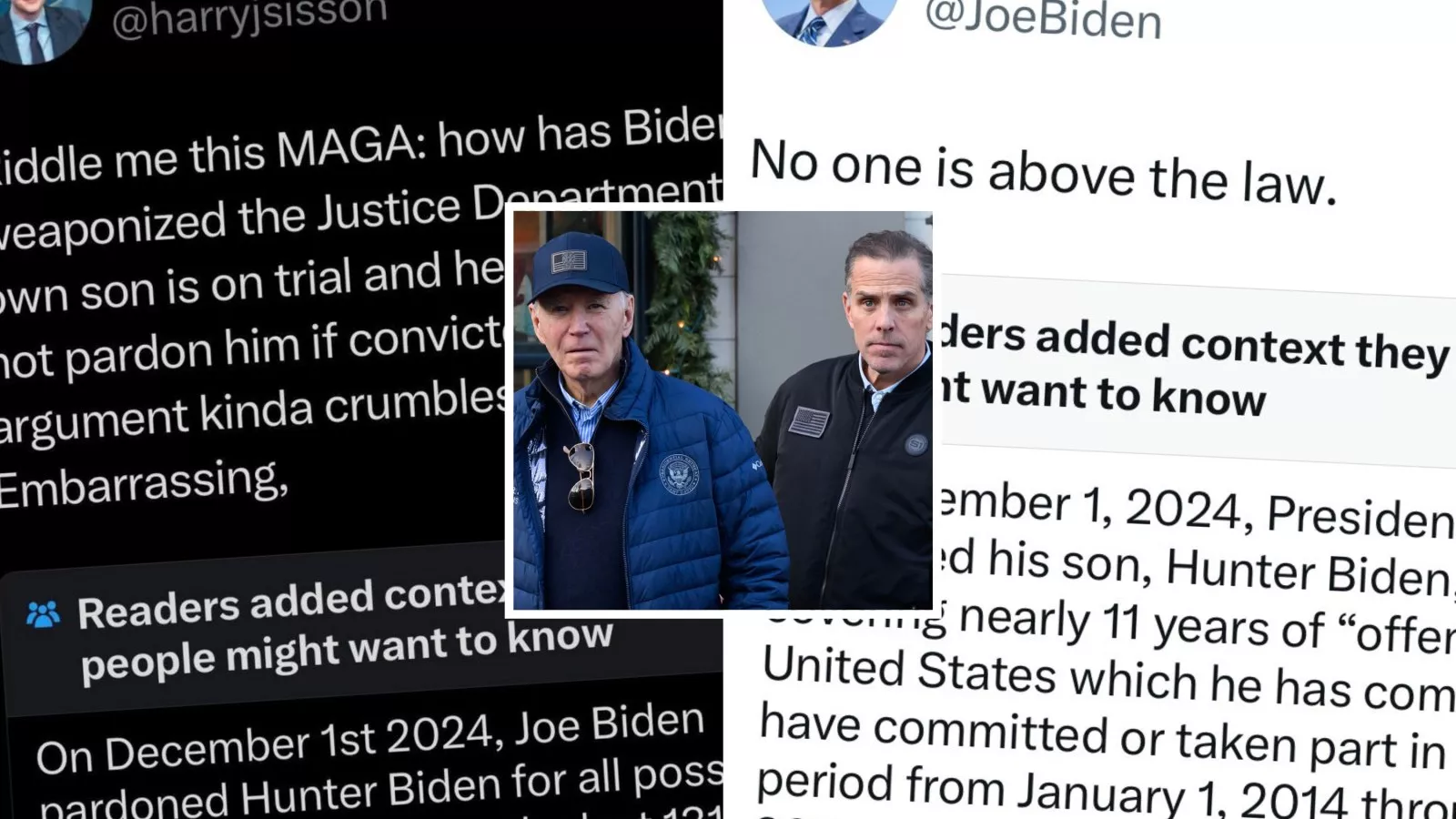 Hunter Biden pardon leads to brutal community notes on X