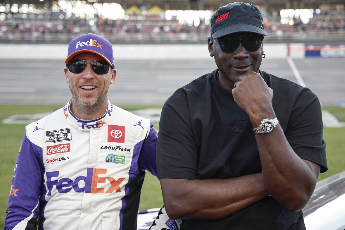 Denny Hamlin and Michael Jordan