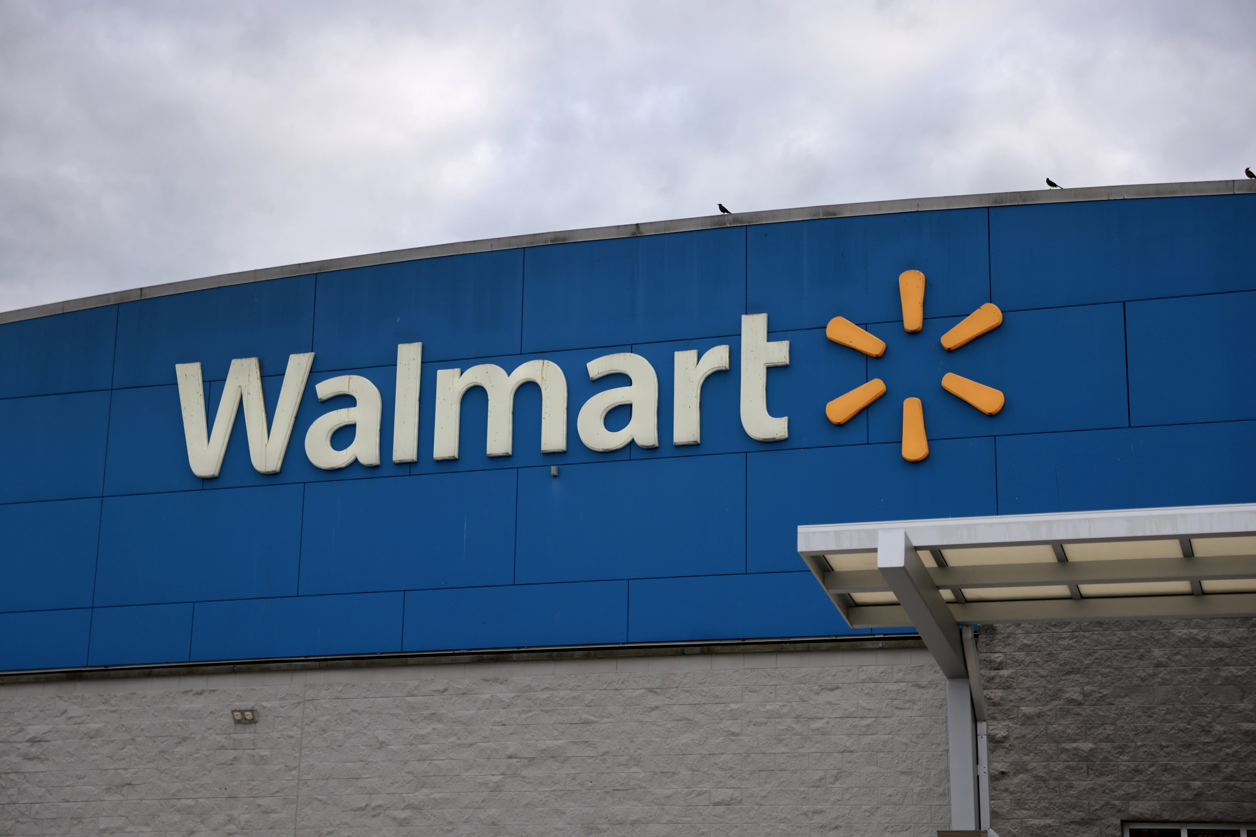 Stock photo showing a Walmart sign outside a Supercenter in Miami. (GETTY)