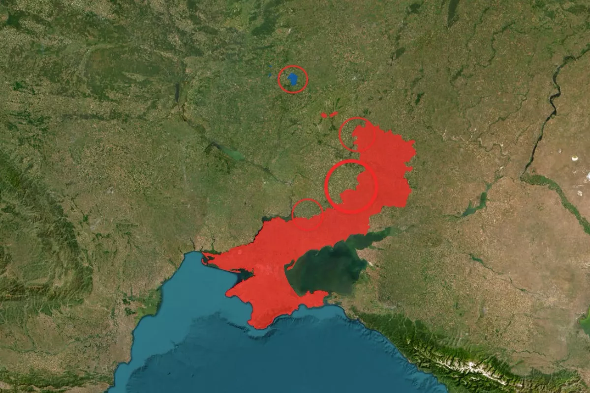 Ukraine maps show significant fighting right now