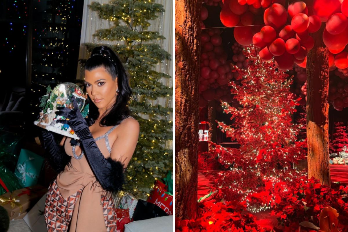 Kourtney Kardashian Shares Christmas Home Decor