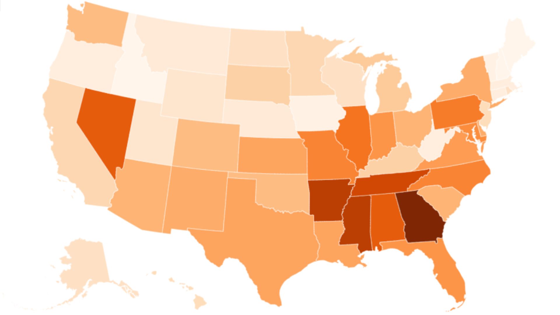 Map Shows States With Highest Number of Workplace Sexual Harassment ...