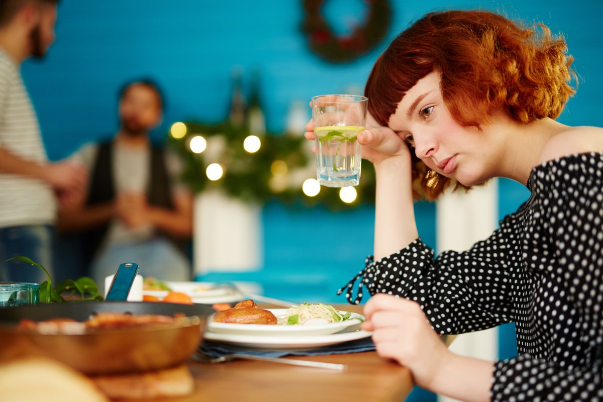 Stock image of frustrated woman.