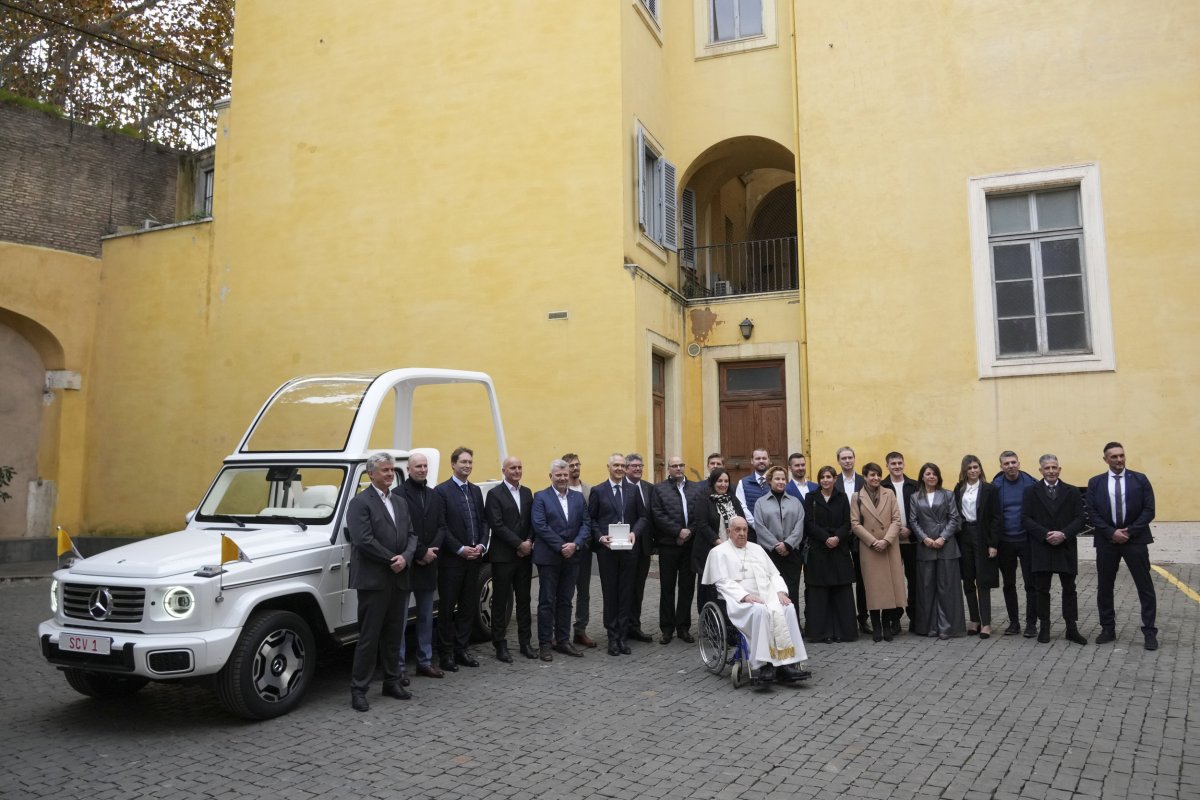 Electric Popemobile unveiling 