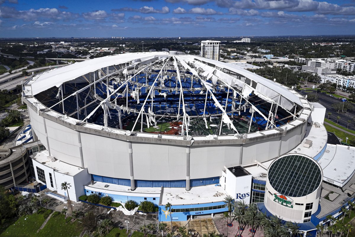 Tampa Bay Rays Tropicana Field Hurricane Milton