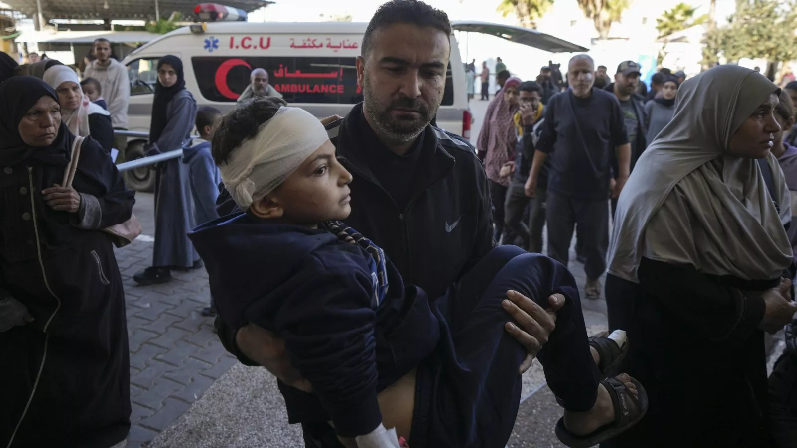At least 21 killed in Israeli strike on Gaza tent camp, hospital says