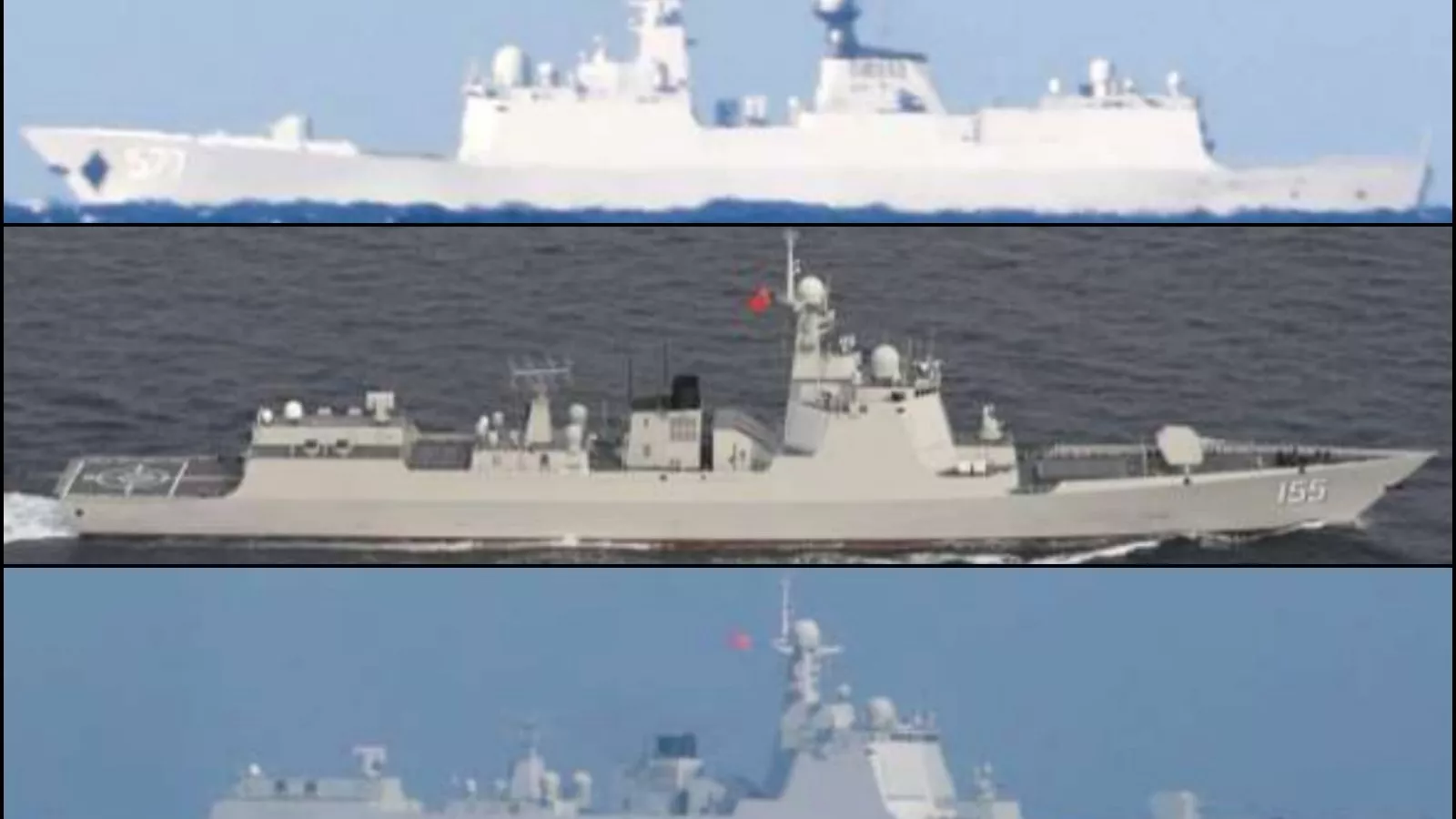 US ally release photos of Chinese warships near territory