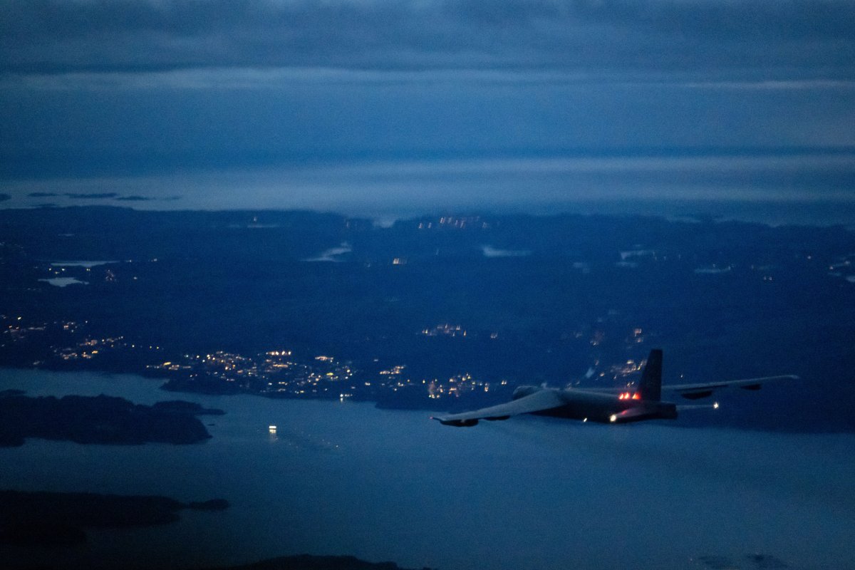 U.S. B-52 Bomber Flies above Norway