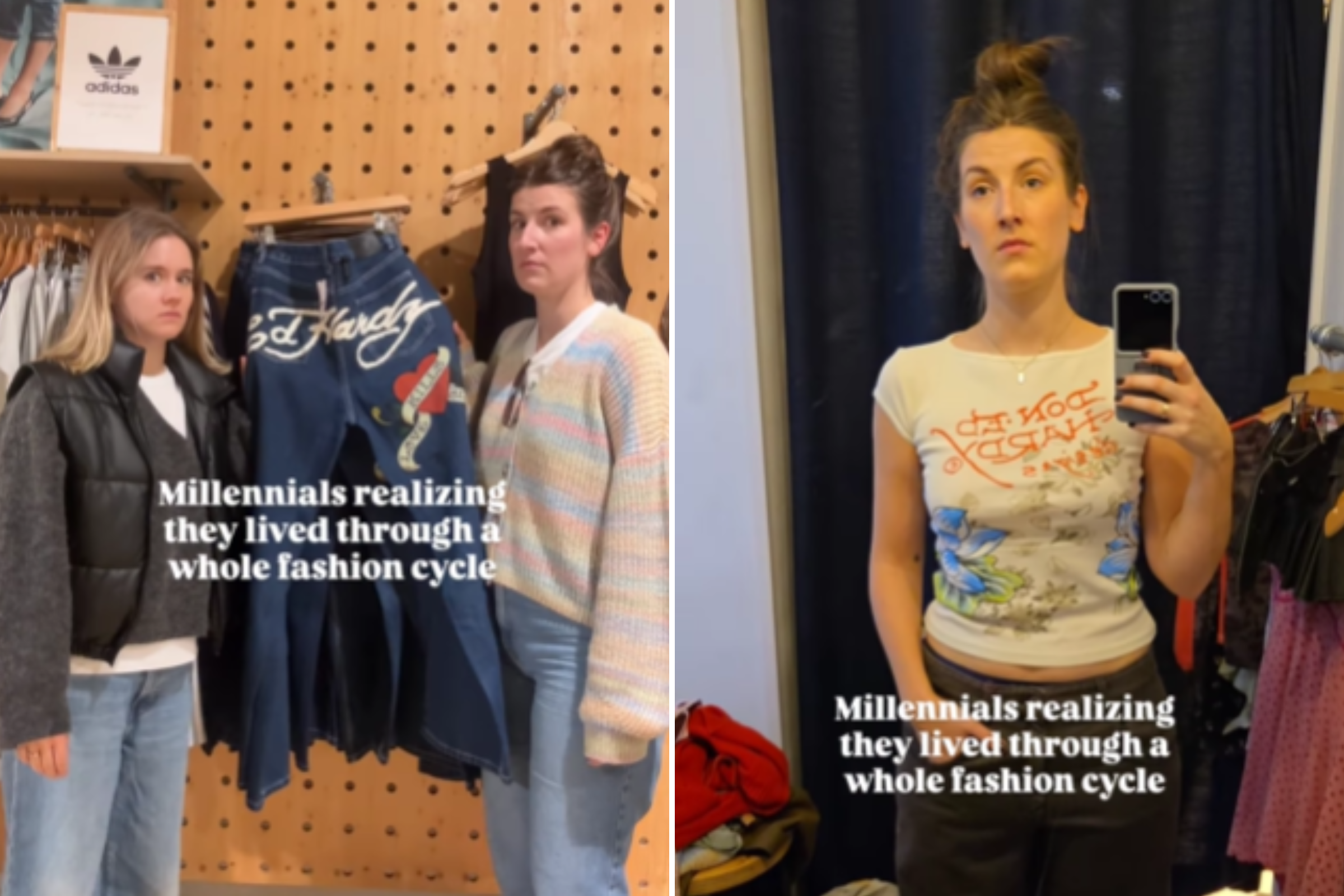 Horrified millennials realize they’ve lived through “whole fashion cycle”