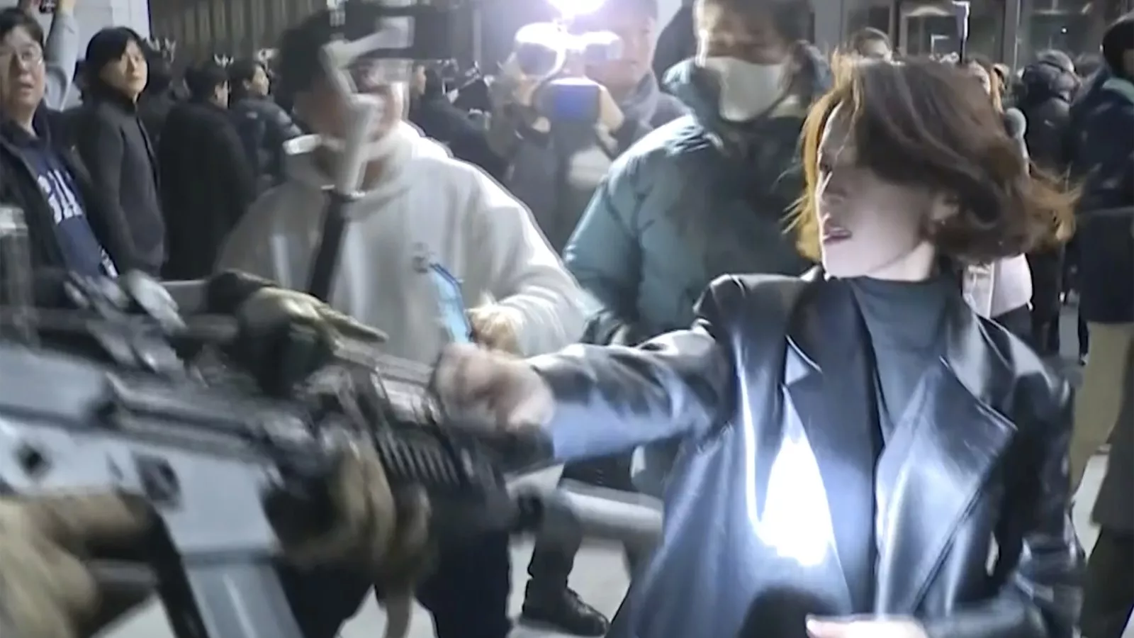 Woman's act of resistance becomes defining moment of South Korea chaos