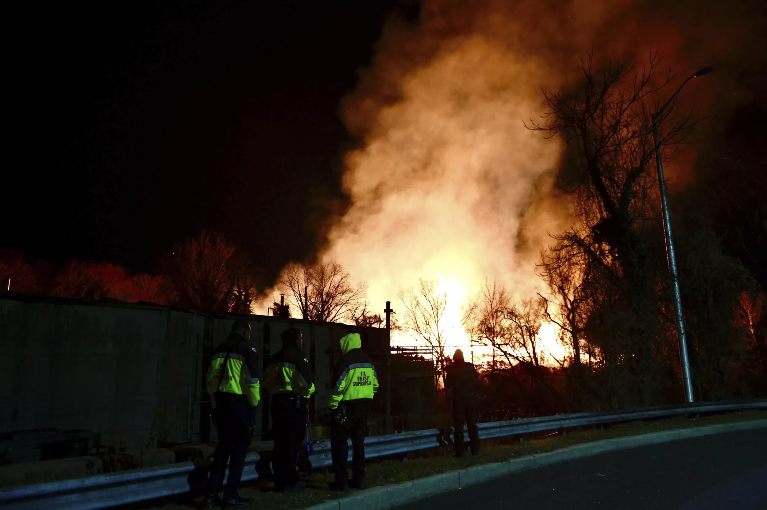 Massive Baltimore brushfire closes roads, rail, schools