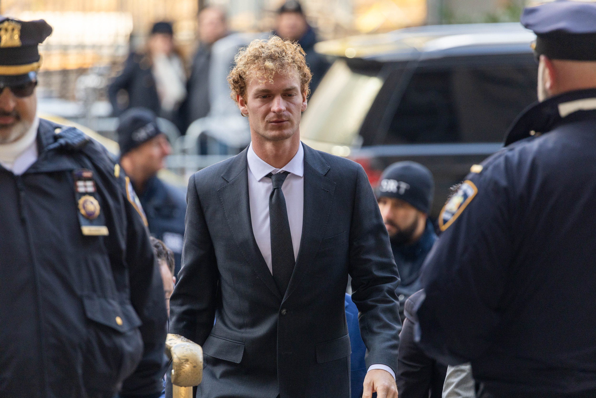 Daniel Penny arrives at the Manhattan Criminal Court. (Getty Images)