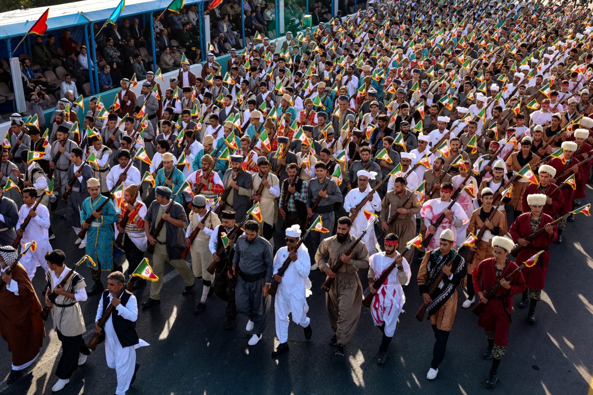 Iranian army brigade parade military