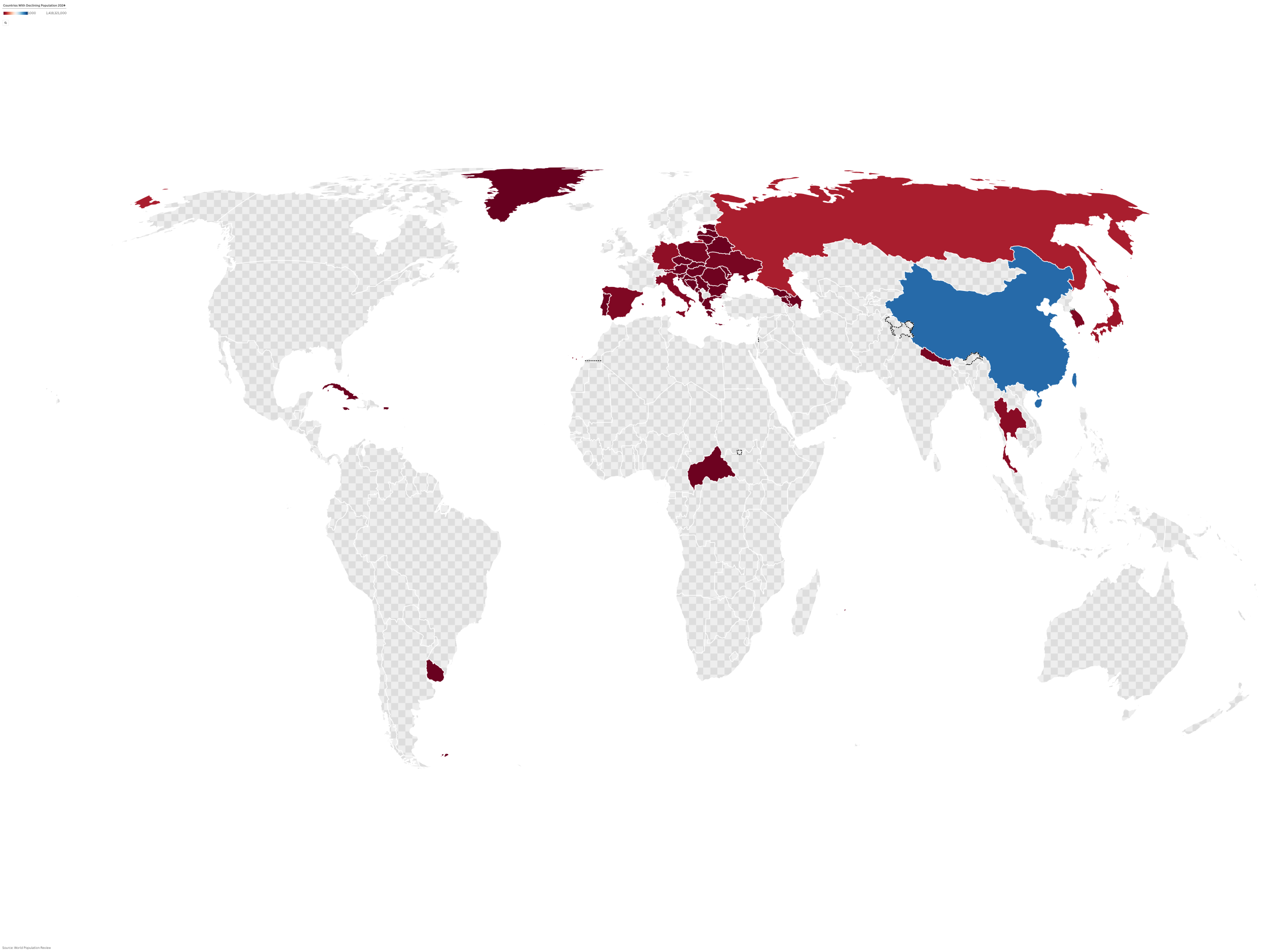 World Population Review highlights countries facing significant