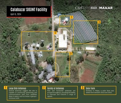 Satellite image shows Calabazar Site Satellite image shows Calabazar Site