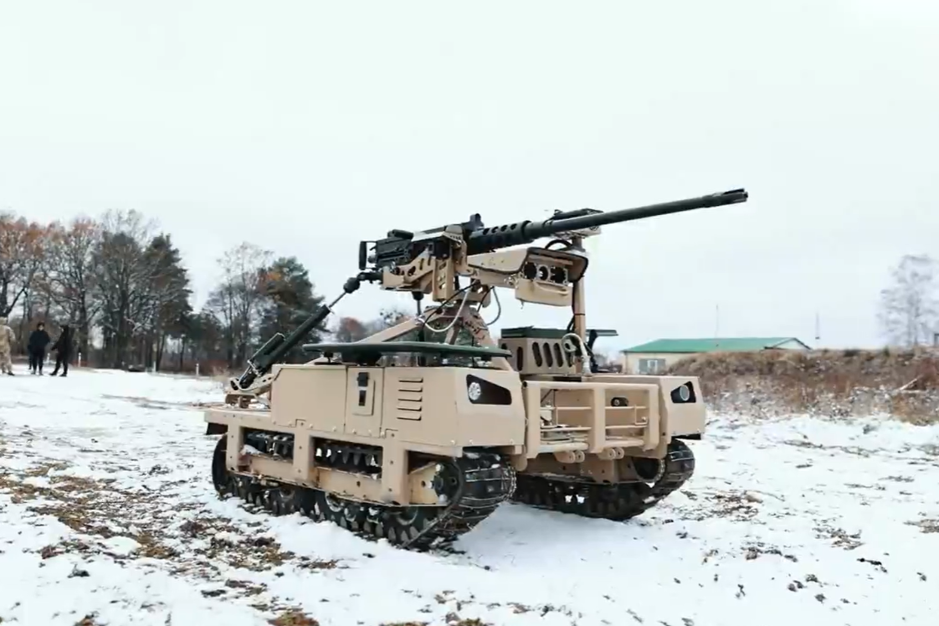 Ukraine Approves New Droid Fighter Robot With Mounted Machine Gun