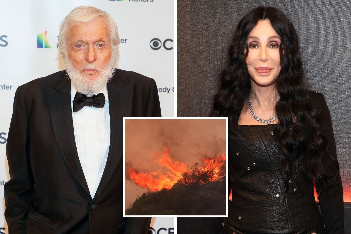 Dick Van Dyke, Cher and Frankline Fire