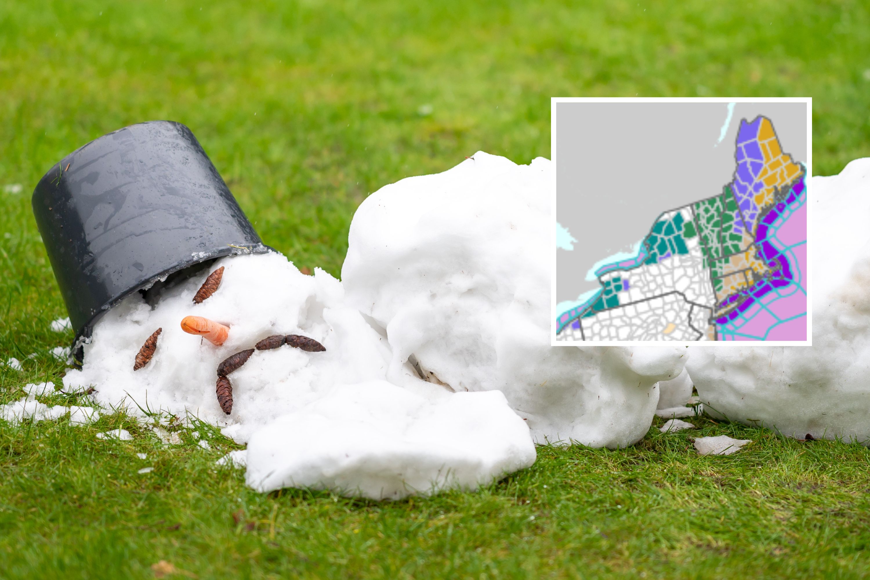 Flood Warning Across Five States As Snow Melts