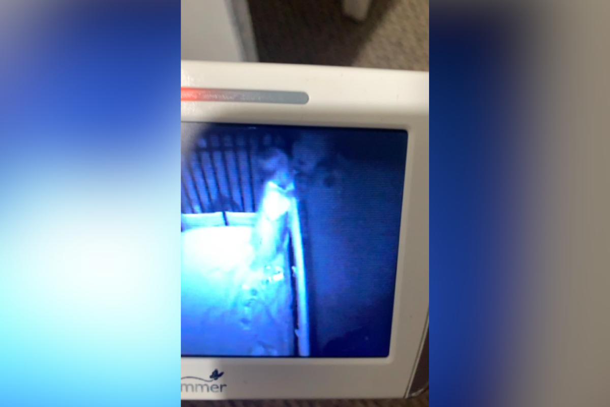 Ghost seen on baby monitor