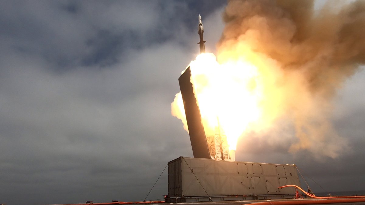 U.S. Littoral Combat Ship Fires Missile