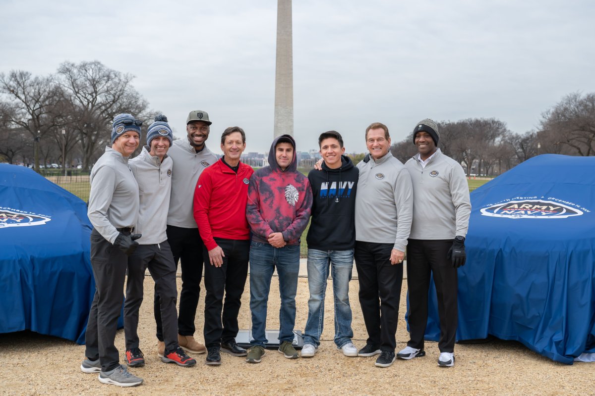 USAA Army/Navy giveaway with Joe Theismann