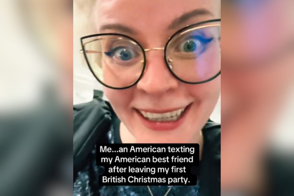 Woman leaving party