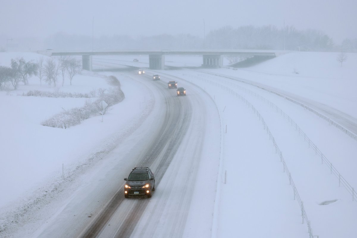 Snow Map Shows States Travel Holiday