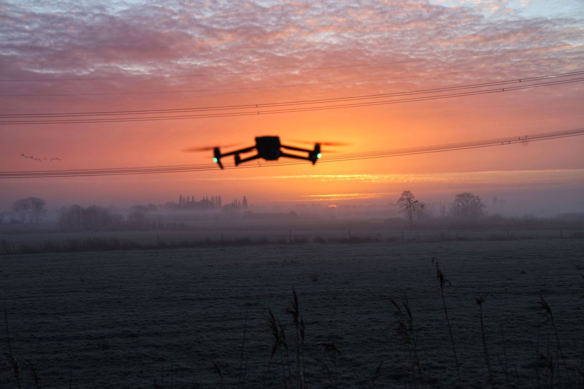 Drones Flying Over States Map Mysterious