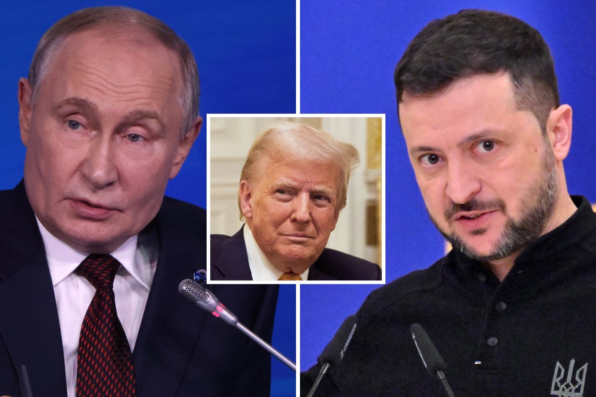 Putin Trump and Zelensky