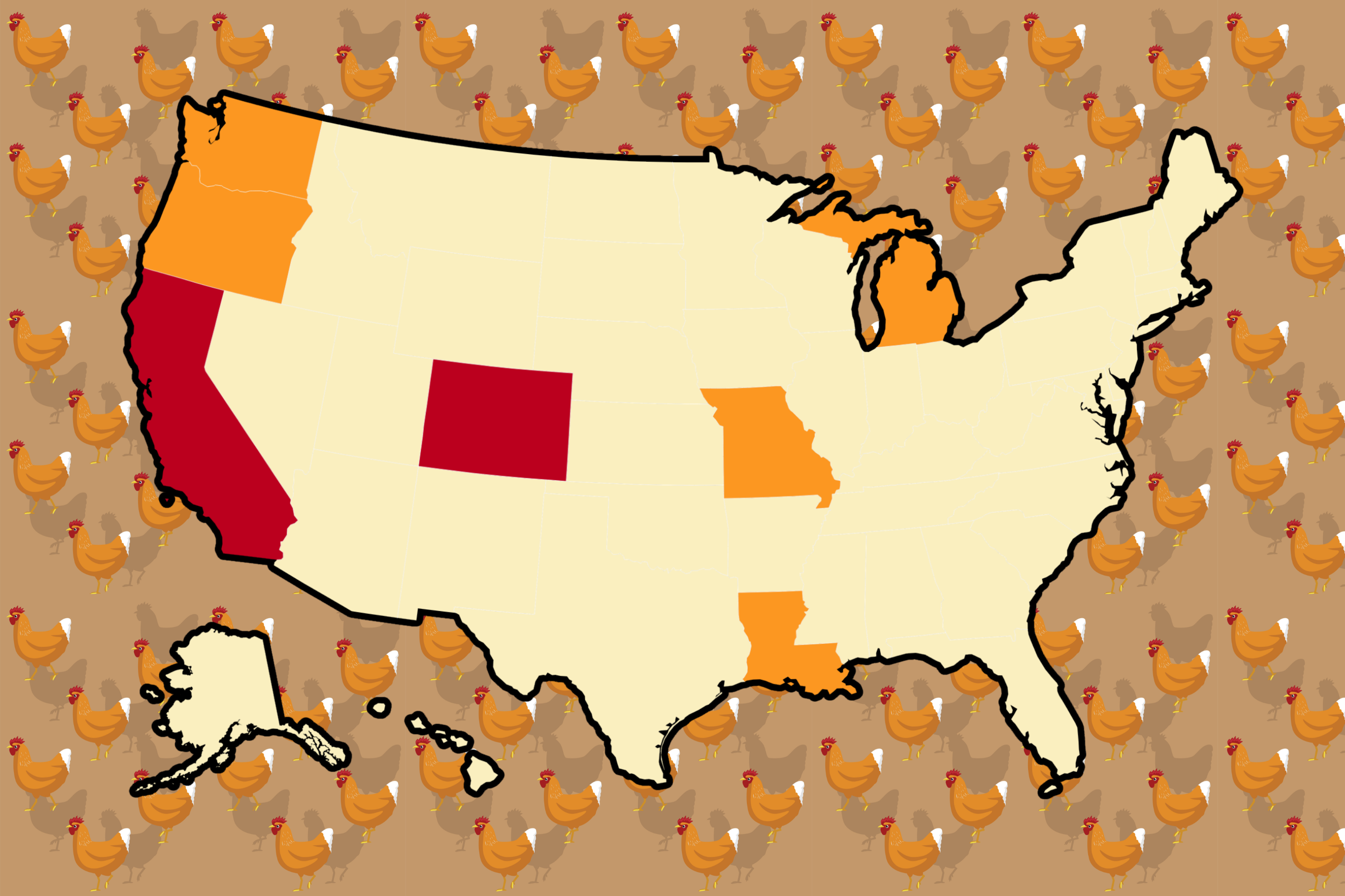 Bird Flu Update Map Reveals States Where Cases Rising Newsweek