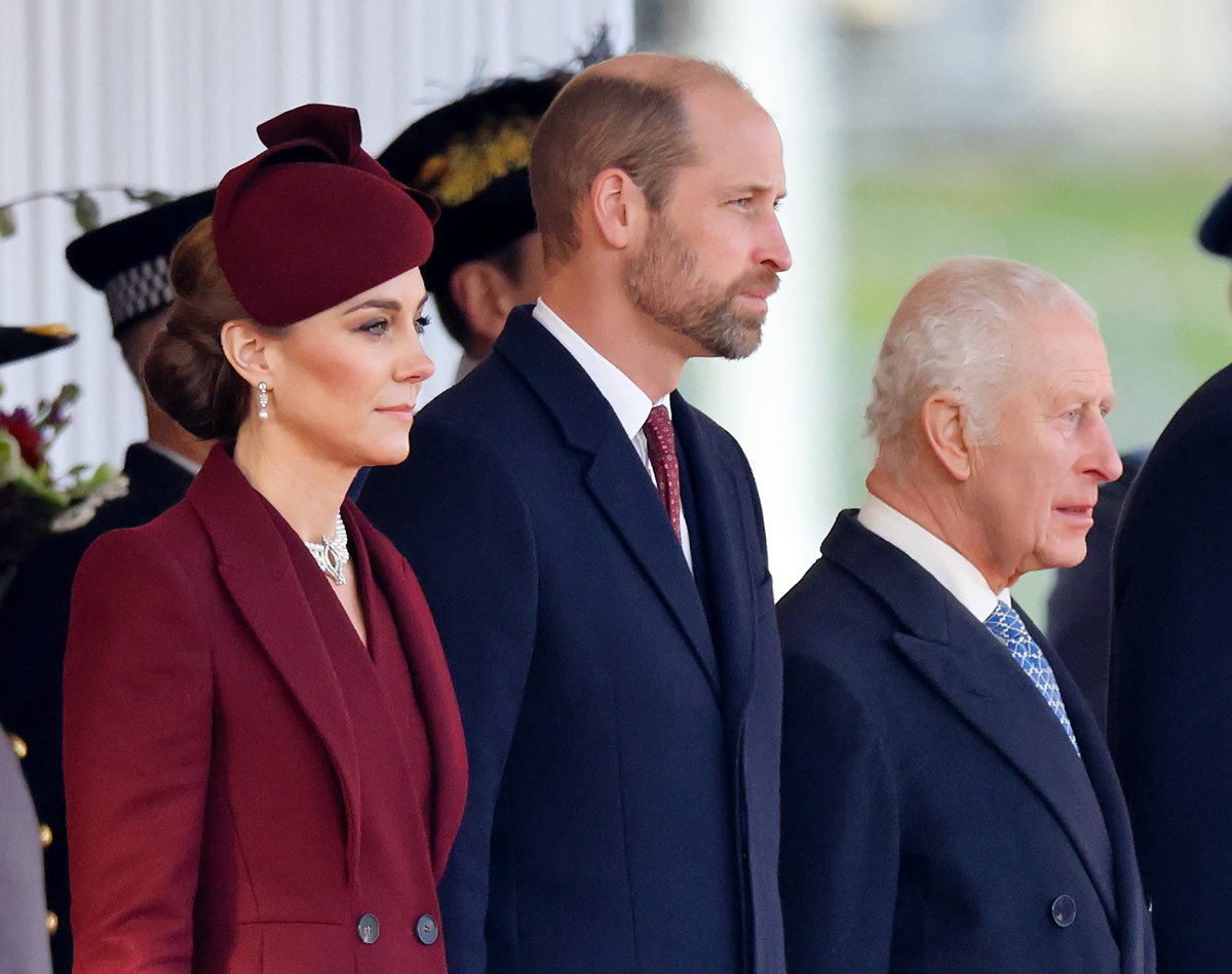 Prince Kate, William and King Charles