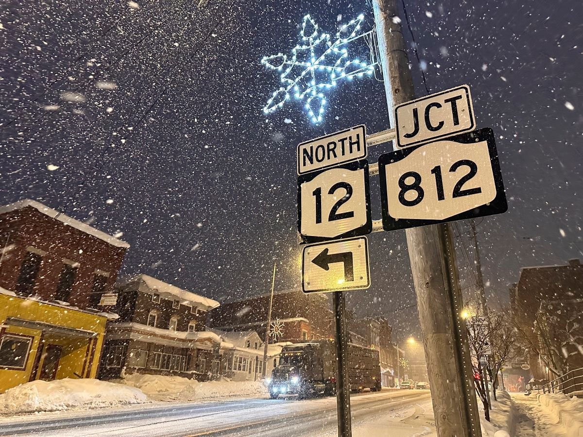 snowy weather in New York