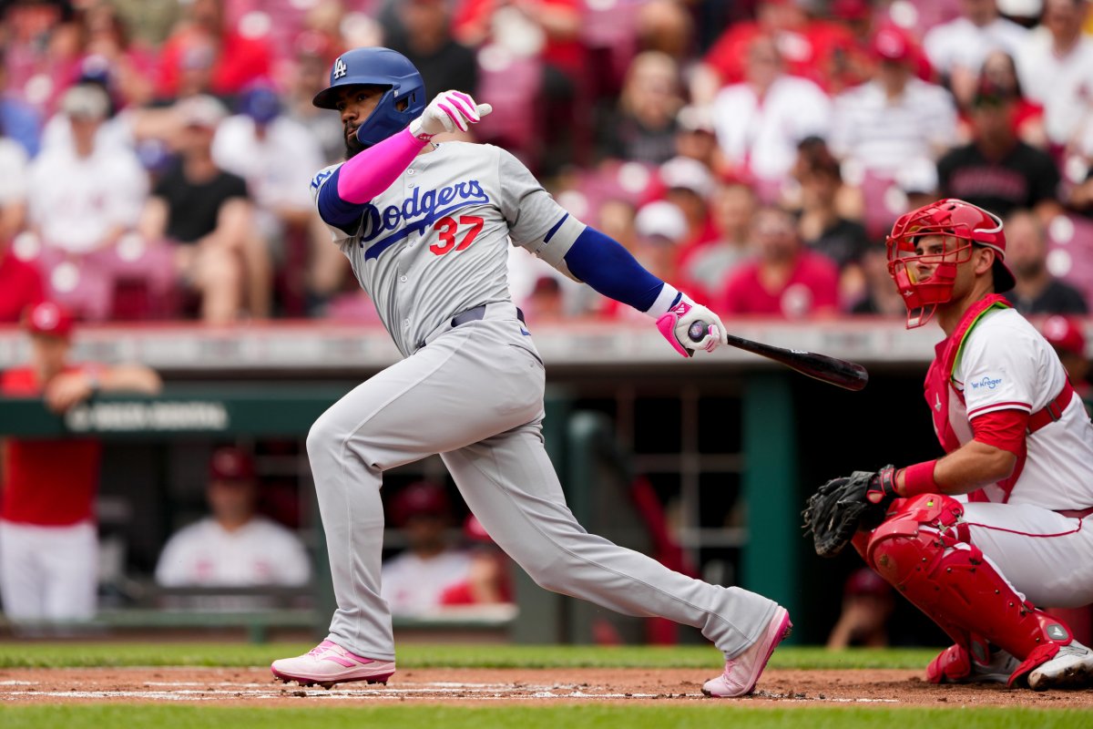 Los Angeles Dodgers outfielder Teoscar Hernández