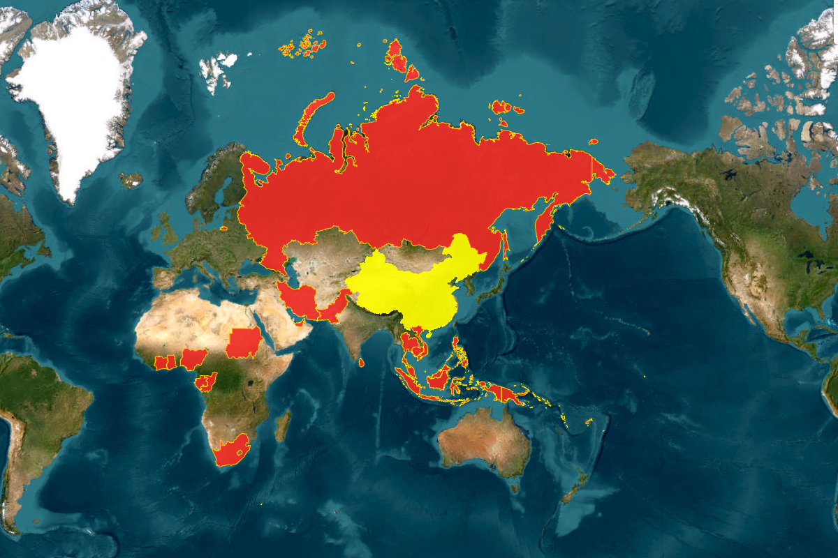 Pentagon Map Shows Chinese Navy's Global Footprint