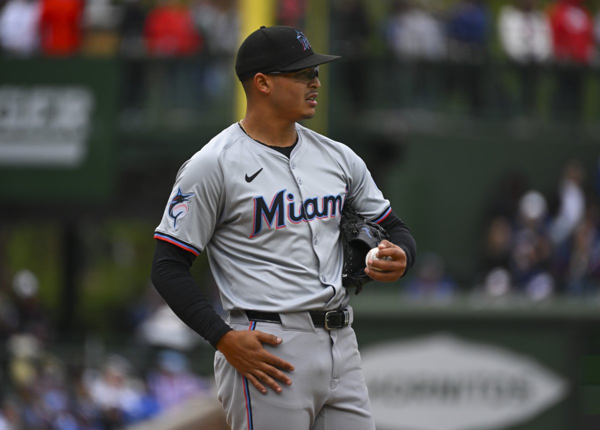 Miami Marlins pitcher Jesús Luzardo