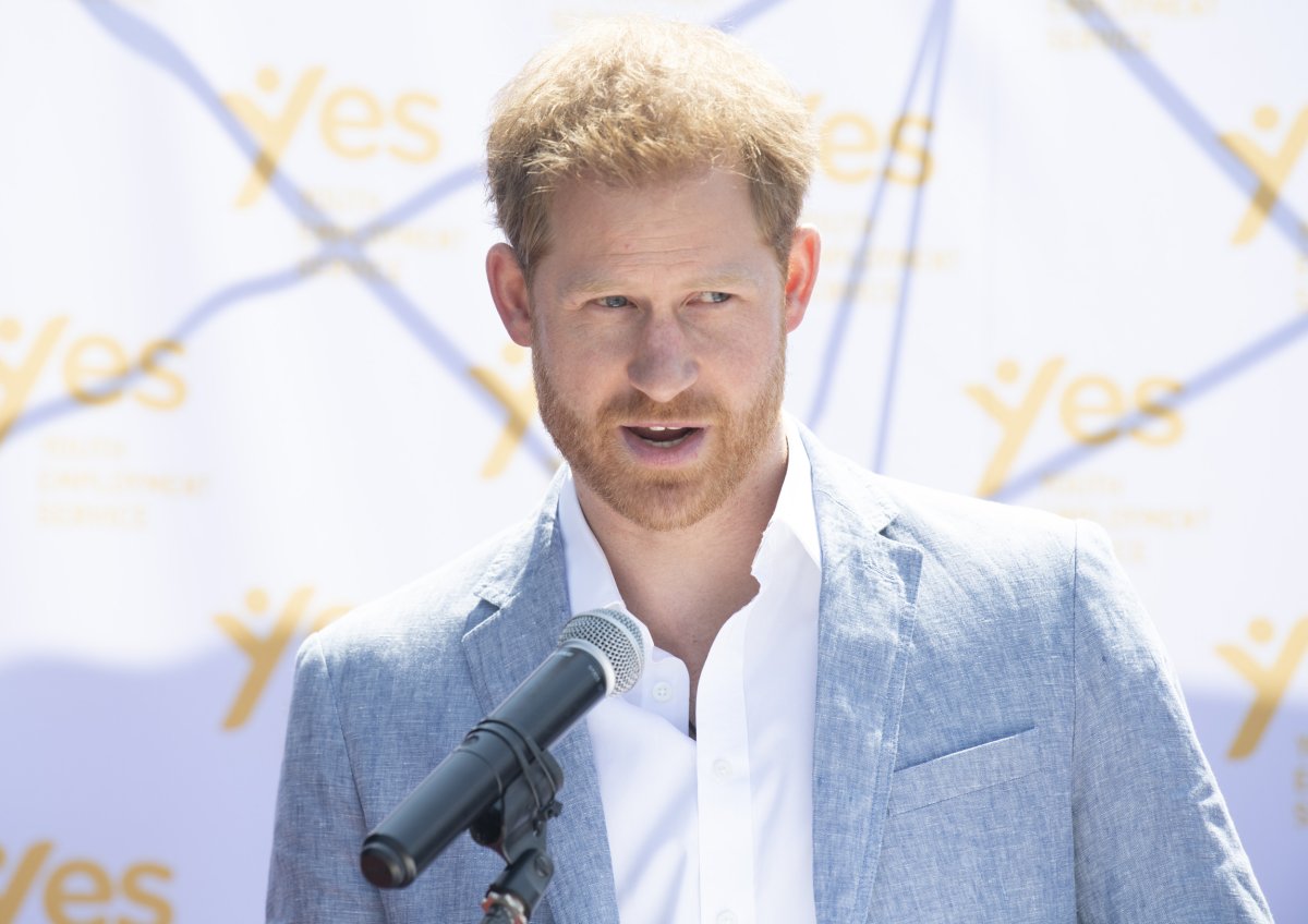 Prince Harry Gives a Speech