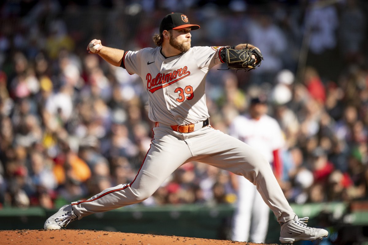 Baltimore Orioles pitcher Corbin Burnes