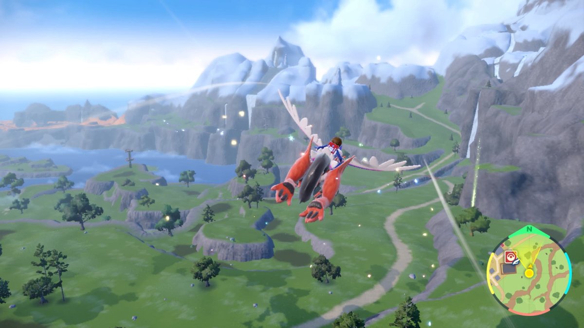 Pokémon Scarlet and Violet flying