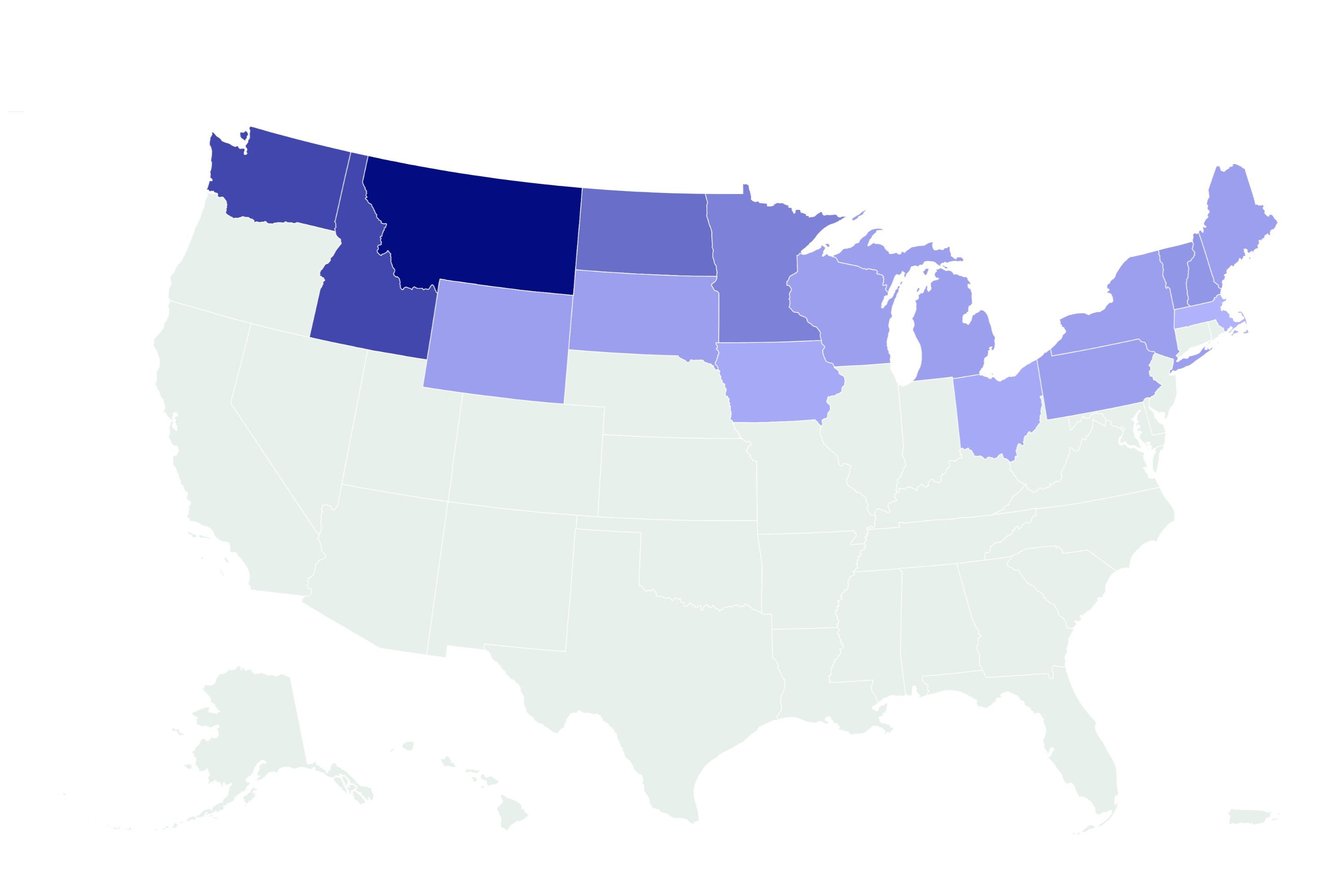 Snowfall map