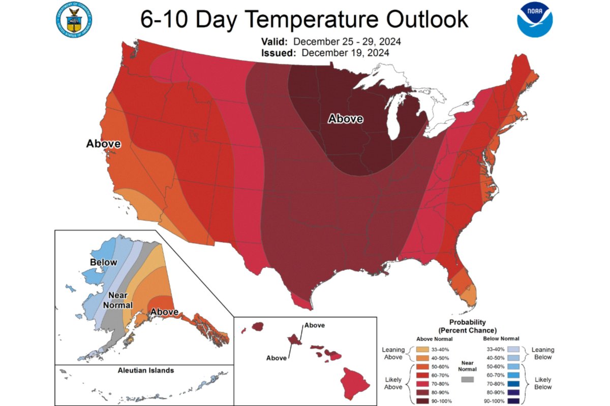 NOAA Climate Prediction Center map