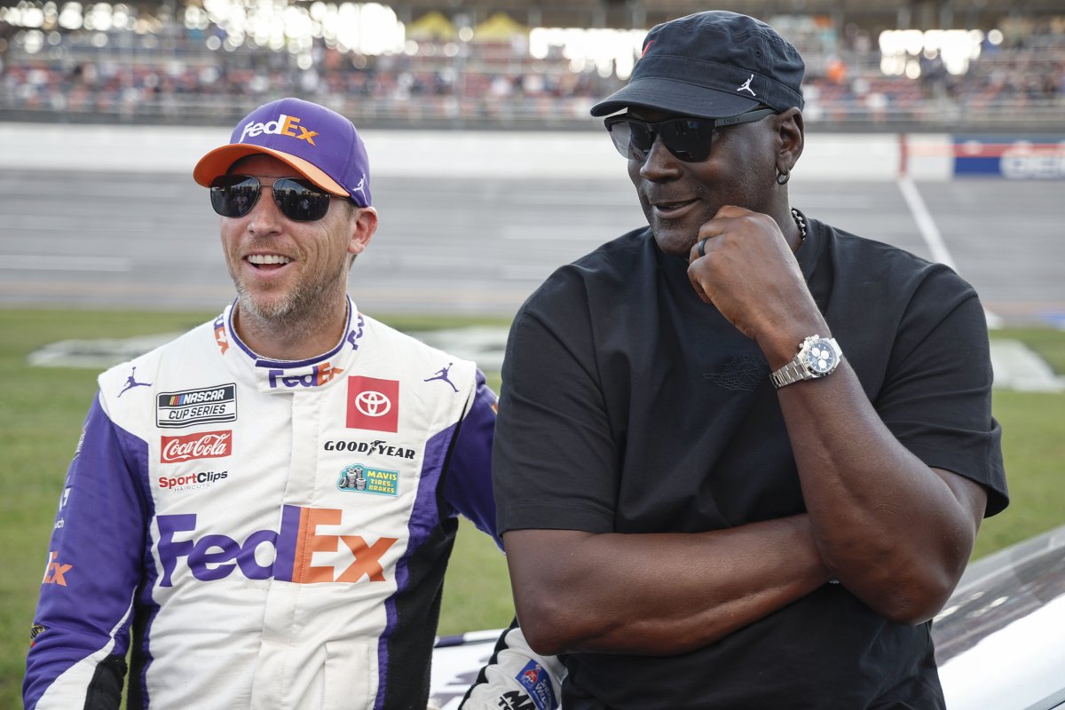 Denny Hamlin and Michael Jordan