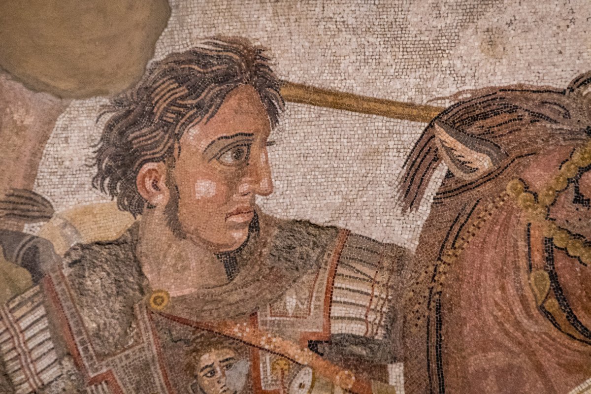 Mosaic depicting Alexander the Great