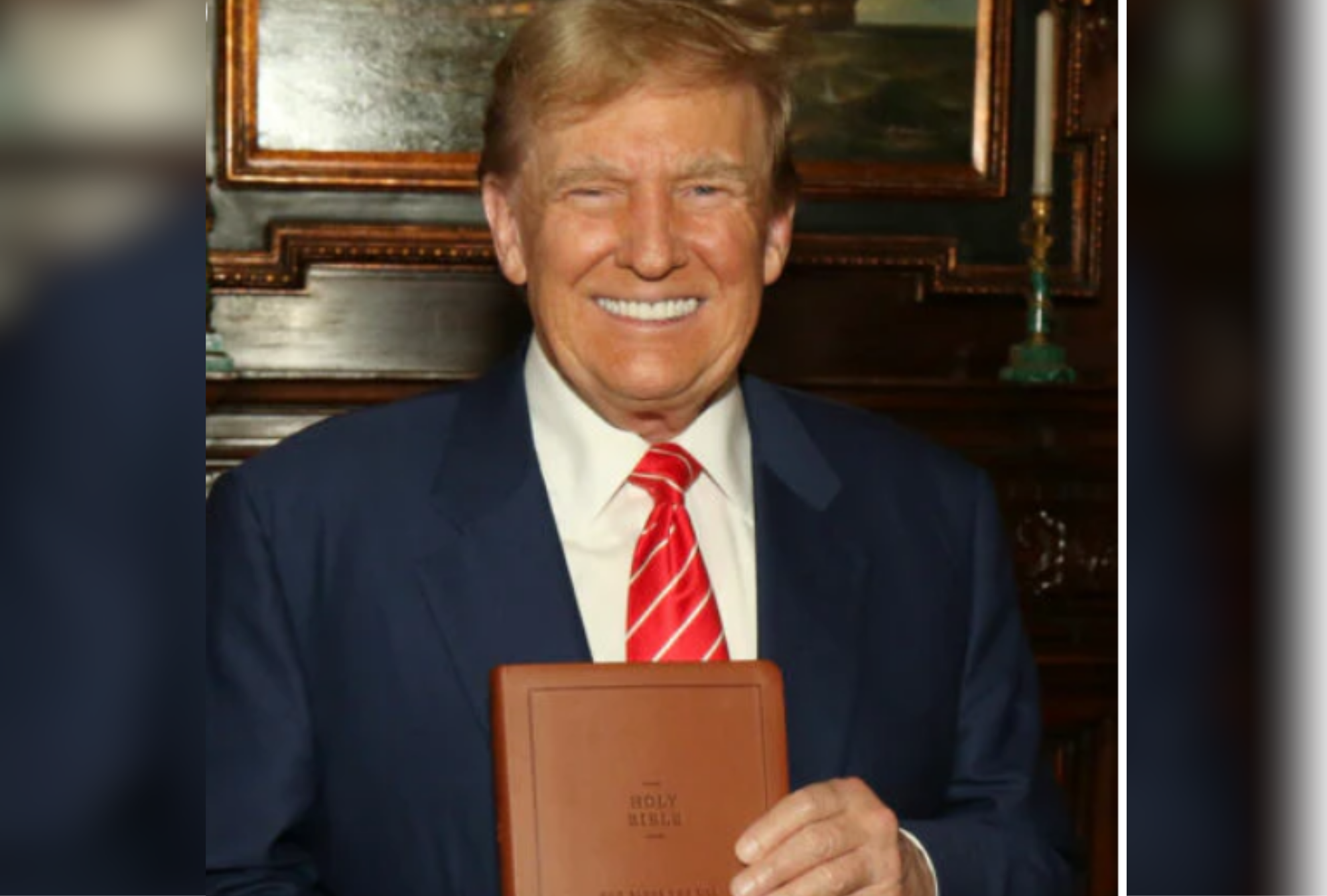 Trump Hawks Signed Bibles As Government Set to Shutdown Newsweek