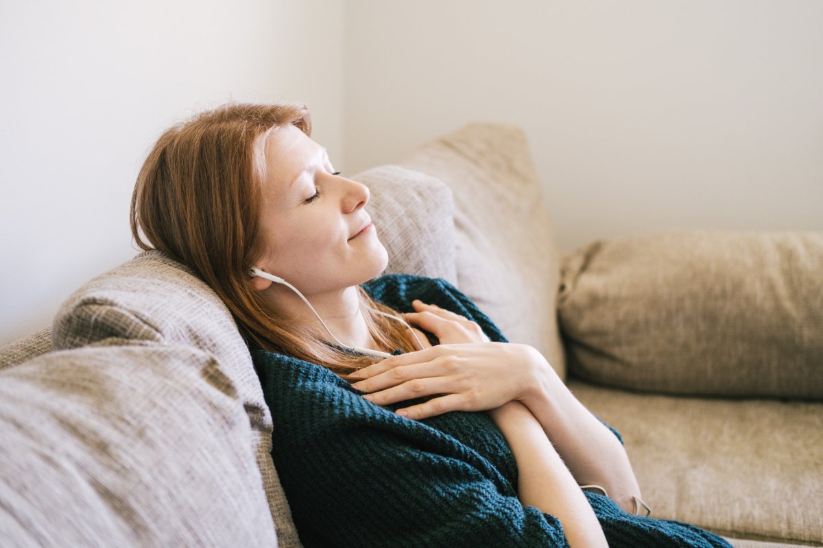 Stock image of a woman on herown